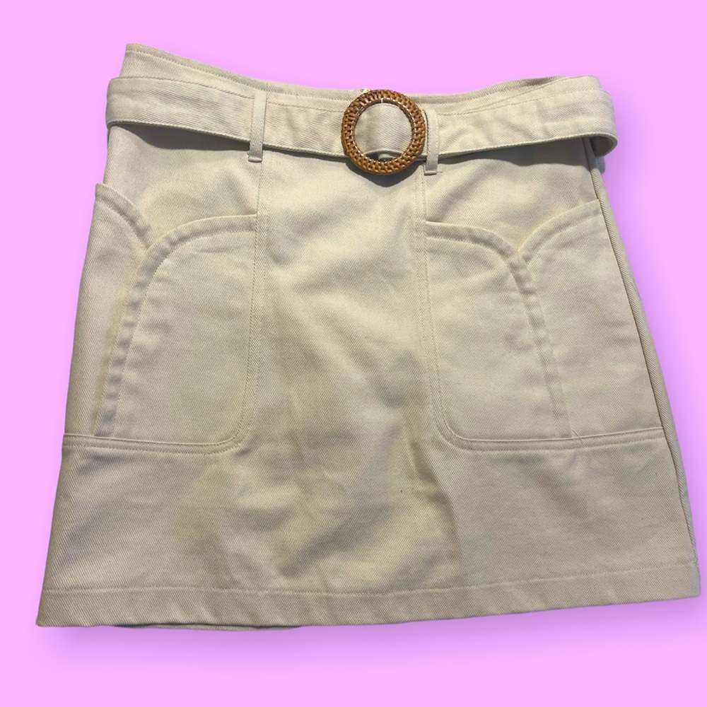 Altar’d State Belted Twill Skirt XS